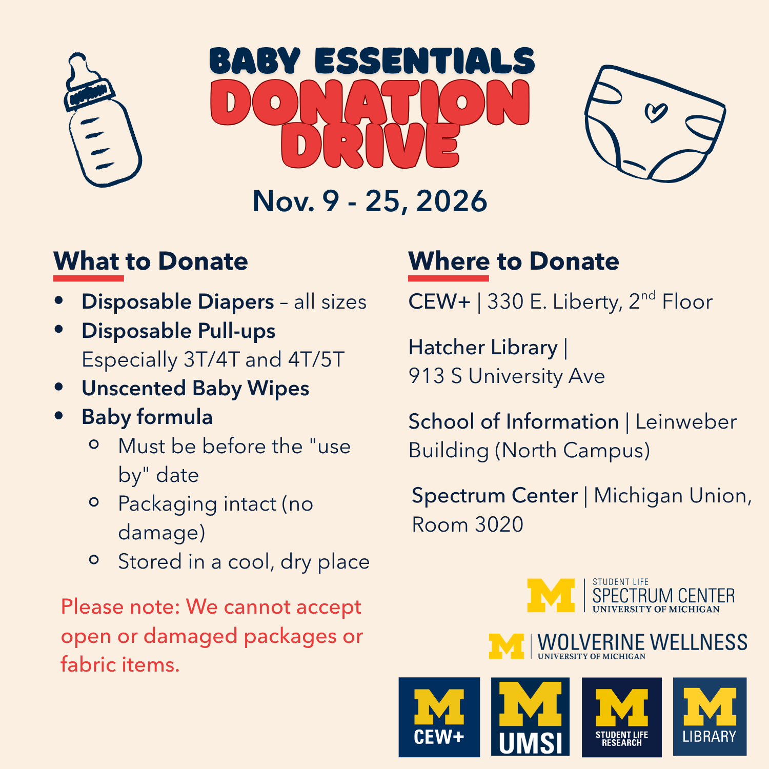 Diaper drive flyer